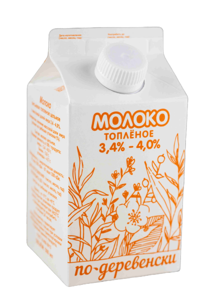Молоко топленое «По-деревенски» 3,4%-4,0% (500г)