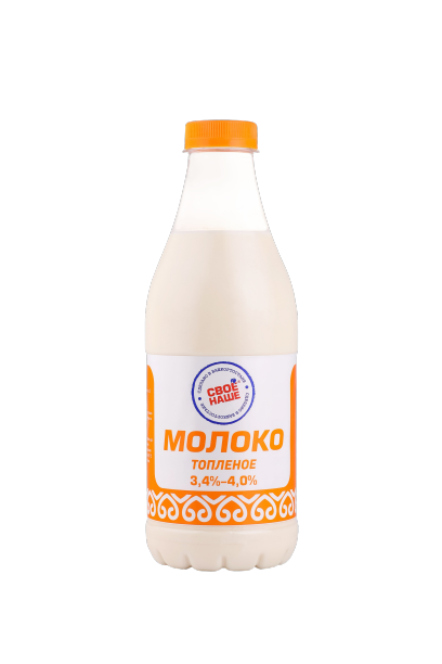 Молоко топленое «Свое-Наше» 3,4%-4,0% в бутылке (930г)